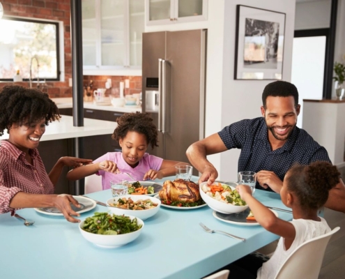 Family Eating Dinner